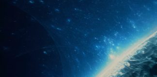 Szene aus die "Jules Verne Experience" von U96 im Planetarium Hamburg.