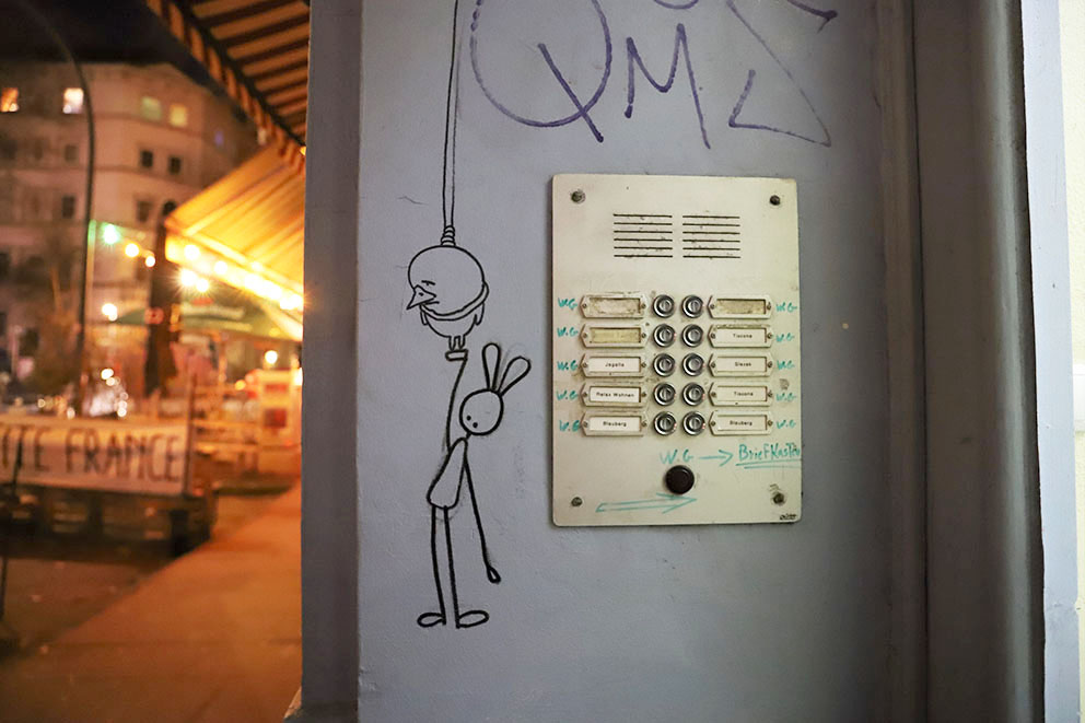 Street-Art in der Sternschanze, Künstlerin maen