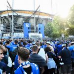 Relegationsrückspiel: Kaum Ausschreitungen HSV-Fans vor dem Volksparkstadion