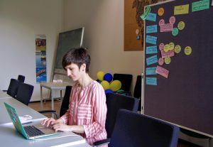 Ukrainische Wissenschaftlerin Maria Fedoruk am Life Science Campus