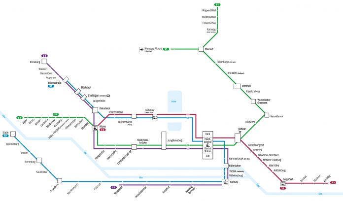 Neue Liniennetz der S-Bahn Hamburg