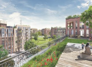 Holstenareal Altona: Bauplanungen gestoppt Visualisierung des Holstenareals Altona.