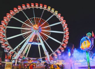 Hamburger Winterdom will Strom sparen Start des Hamburger Winterdoms am Freitag: Riesenrad auf dem Dom..
