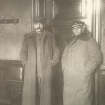 Heinrich Laufenberg und Wilhelm Heise, Vorsitzende des Arbeiter- und Soldatenrats im Hamburger Rathaus, 1918. Foto: Staatsarchiv Hamburg, Signatur: 00084506