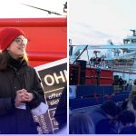 Sea-Watch 5: Pressesprecherin Mattea Weihe bei den Tagen des Offenen Schiffes. Foto: Sarah Lindebner