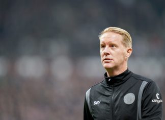 FC St. Pauli: Trainerteam Schultz und Favé entlassen FC St. Pauli Trainer Timo Schultz. Foto: Marcus Brandt/dpa