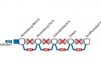 Sperrung der U1 am Wochenende Sperrung U1 am Wochenende