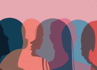 Das steckt hinter dem Selbstbestimmungsgesetz Schatten von Gesichter mit unterschiedlichen Geschlechter