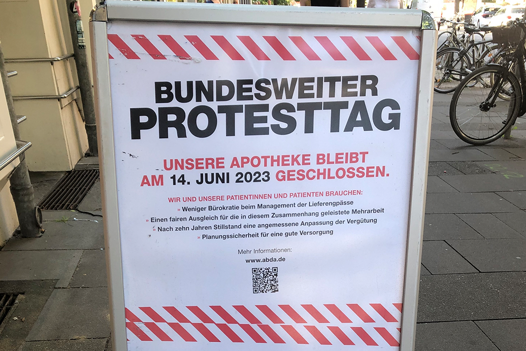 Am Mittwoch bleiben viele Hamburger Apotheken aus Protest geschlpossen. Foto: Benjamin Haller/dpa.