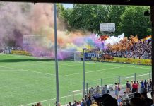 So liefen die Finalspiele vom Hamburger Pokal Fußballfans zünden Pyro-Technik beim Hamburger Pokalfinale.