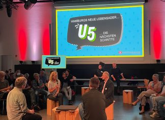 Bau der U5 in Hamburg: So geht es weiter Anwohner haben sich im Forum Finkenau versammelt, um der Hochbahn Fragen zu stellen.