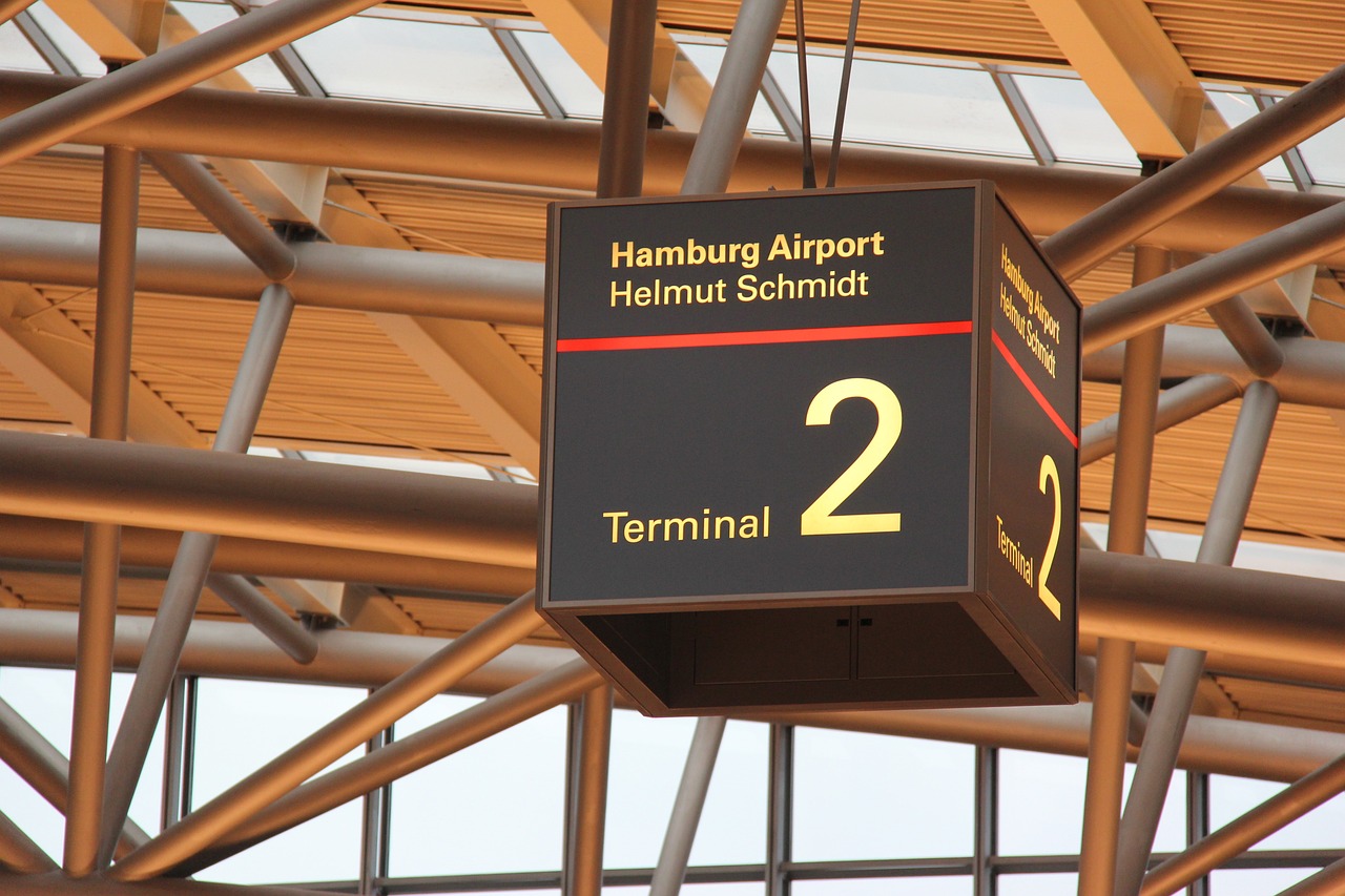 Anzeigentafel Hamburg Terminal 2