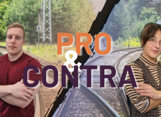 Pro und Contra: GDL-Streik Die GDL hat erneut zum Streik aufgerufen. Grafik: Anna Girke.