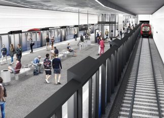 Bund fördert U5 mit mindestens 1,3 Milliarden Eine Visualisierung der U5, der neuen U-Bahnlinie Hamburg.