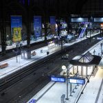 Der Bahnstreik und seine Folgen im Norden Leere Bahnsteige am Hamburger Hauptbahnhof.