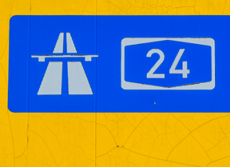 A24-Sperrungen dauern bis Donnerstagmorgen an Verkehrsschild für die A24