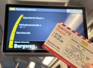 Ab Montag: U3-Teilsperrung für sechs Wochen U3-Sperrung zwischen Barmbek und Kellinghusenstraße