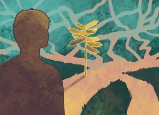 Zwischen Beruf und Berufung – Warum ist die Gen Z so lost? Person schaut auf einen Wegweiser.