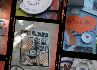 Kunst auf der Straße: Wem gehört die Stadt? Eine Collage mit Motiven von Hamburger Street-Art. Die Kusnt zeigt Teller von Fraujule* und Graffiti oder Paste-Ups von Hallo Karlo.