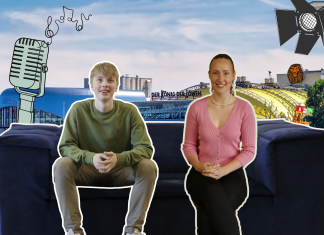 Frisch geschüttelt: Ein Tag an der Stage School Hamburg Stage School Hamburg: Rasmus Meyer-Loos und Fanny Mae Mischuretz in einer Foto-Collage