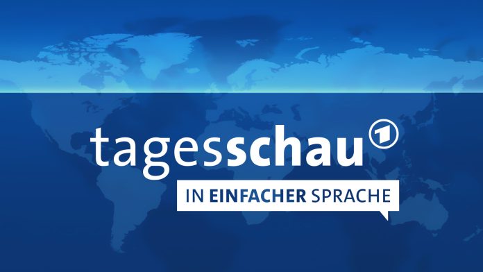 Das Logo der neuen Sendung: Einfache Sprache Tagesschau.