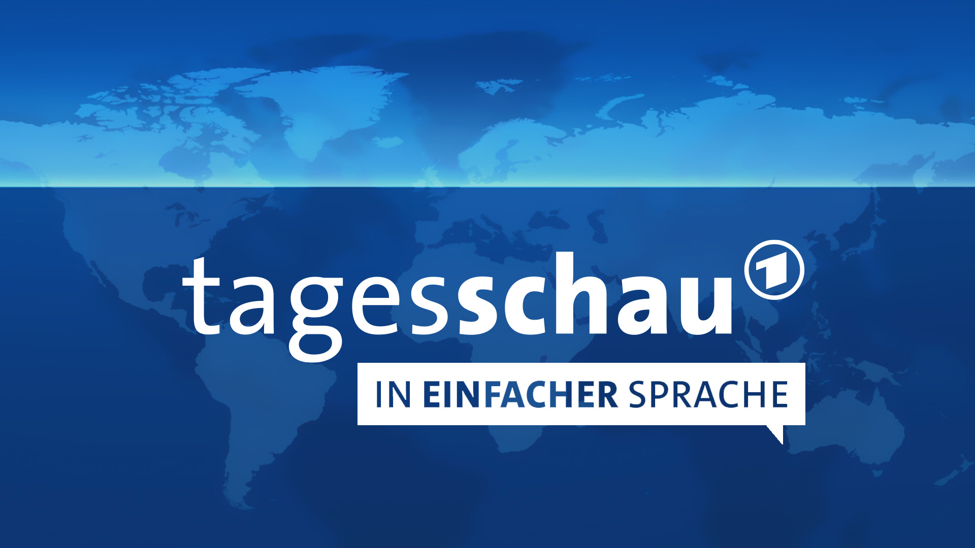 Das Logo der neuen Sendung: Einfache Sprache Tagesschau.