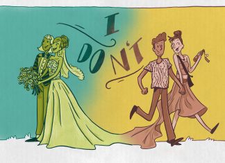 Will ich eigentlich heiraten? Ein Paar, das heiratet und ein Paar, das nicht heiraten will.