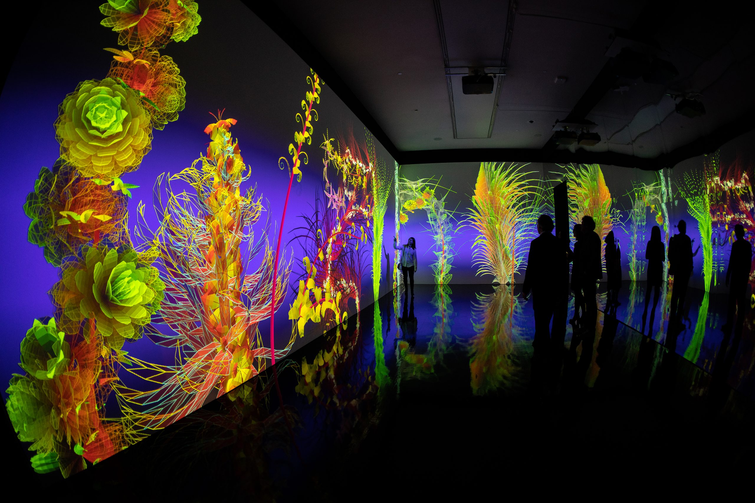Die KI Installation zum Thema Blumen in Kunst und Kultur.