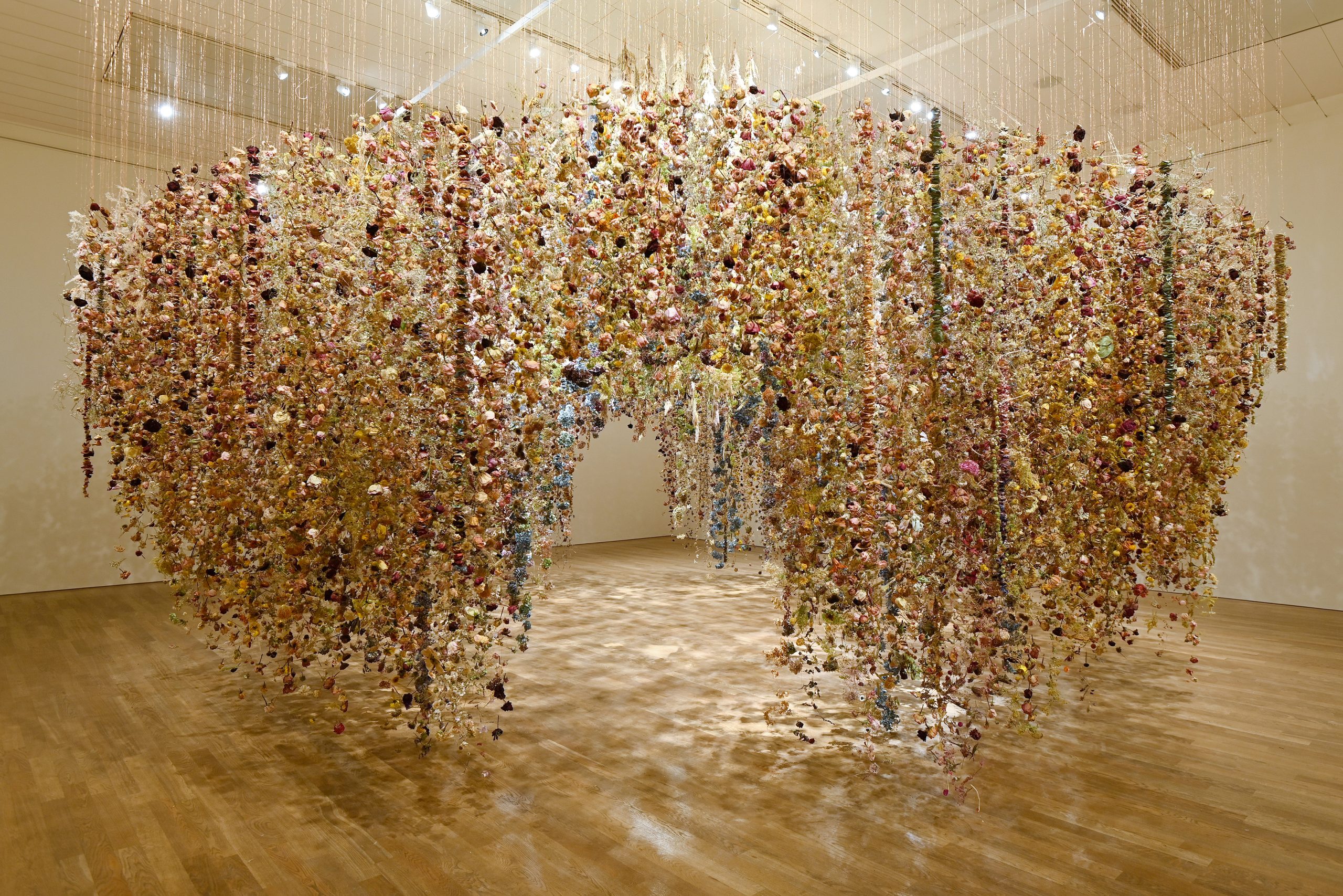 Die KI Installation zum Thema Blumen in Kunst und Kultur.