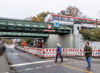 Sperrung auf U1-Strecke bis Sonntag Die U1 ist bis Sonntag zwischen Wandsbek-Gartenstadt und Farmsen gesperrt. Foto: Markus Scholz/dpa