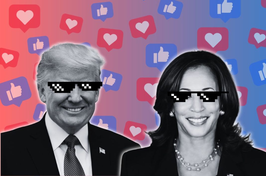 Trump vs. Harris: Wahlkampf der Memes. Foto: White House Archives. Montage: Annika Eifert