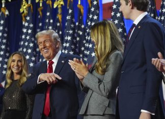 Donald Trump steht vor zweiter Präsidentschaft Donald Trump samt Familie