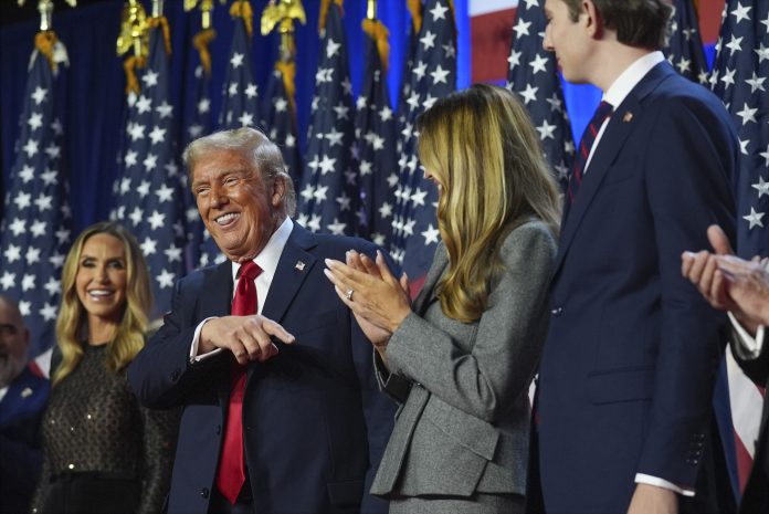 Donald Trump samt Familie