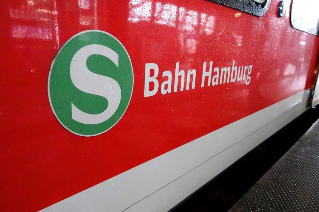 Eine S-Bahn in Hamburg.