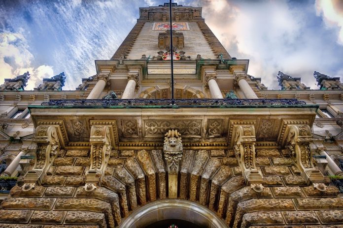 Ein Foto vom Hamburger Rathaus.