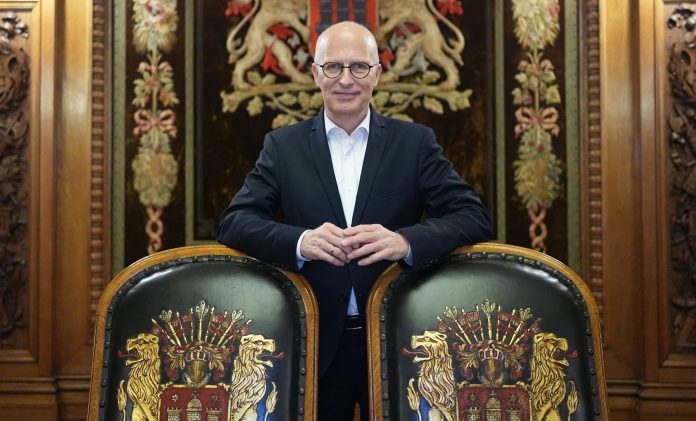 Peter Tschentscher im Rathaus