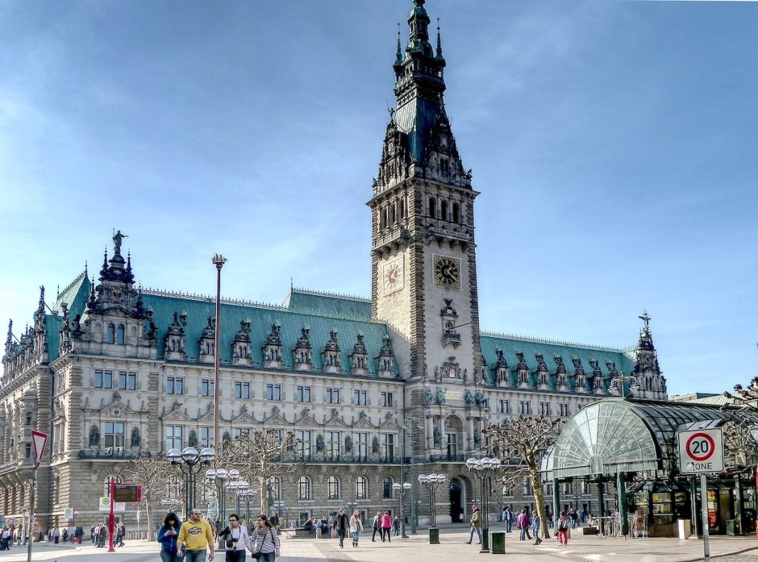 Ein Foto vom Hamburger Rathaus.