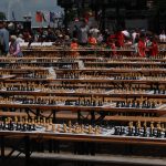 Rauthausmarkt voller Schachbretter