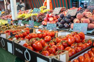 Rote Tomaten in Nahaufnahme.