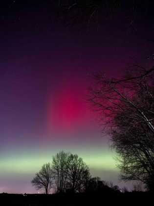 Aurora bolearis &uuml;ber bergedorf.