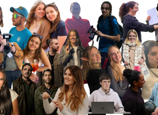 Der neunte DiKo-Jahrgang verabschiedet sich! Eine Collage aus Studierenden.