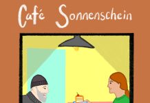 „Ich habe schon früh Zusammenhalt mitbekommen” Illustration von zwei Menschen, die sich Kuchen teilen.