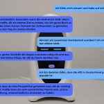 Gesprächsausschnitt zwischen uns und dem Elder Bot in einem Chat – Bild/Bearbeitung: Yasmin Yildiz
