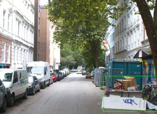 KI – alles nur Müll! Datafleet erkennt wilde Müllablagerungen bei einer Tour. Bild: Stadtreinigung Hamburg