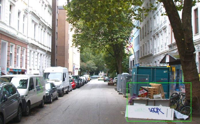 Datafleet erkennt wilde Müllablagerungen bei einer Tour. Bild: Stadtreinigung Hamburg