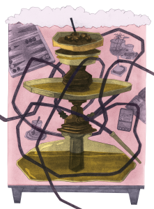 Illustration einer Shisha