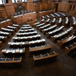 Gegenwind für die AfD Der leere Senat der Hamburger Bürgerschaft.