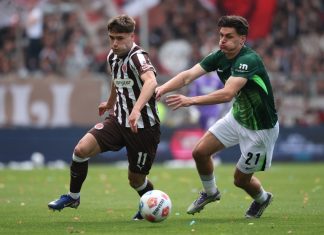 Zwei Abstiege, zwei Realitäten: Wolfsburg und St. Pauli im Vergleich 16.05.2026, Hamburg: Fußball, Männer: Bundesliga, FC St. Pauli - VfL Wolfsburg, 34. Spieltag, Millerntor-Stadion.