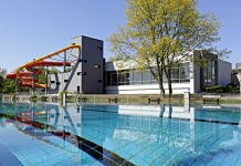 Bäderland eröffnet Freibadsaison Außenansicht vom Freibad in Billstedt. Quelle: Bäderland Hamburg