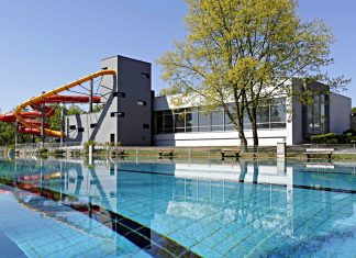 Bäderland eröffnet Freibadsaison Außenansicht vom Freibad in Billstedt. Quelle: Bäderland Hamburg